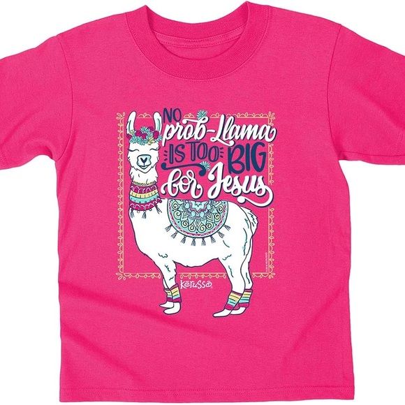 Kerusso Other - Kerusso Kids Pink Llama T-Shirt